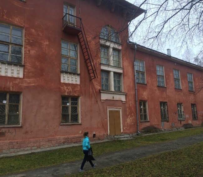 Ремонт фасада Дома культуры в Двуреченске