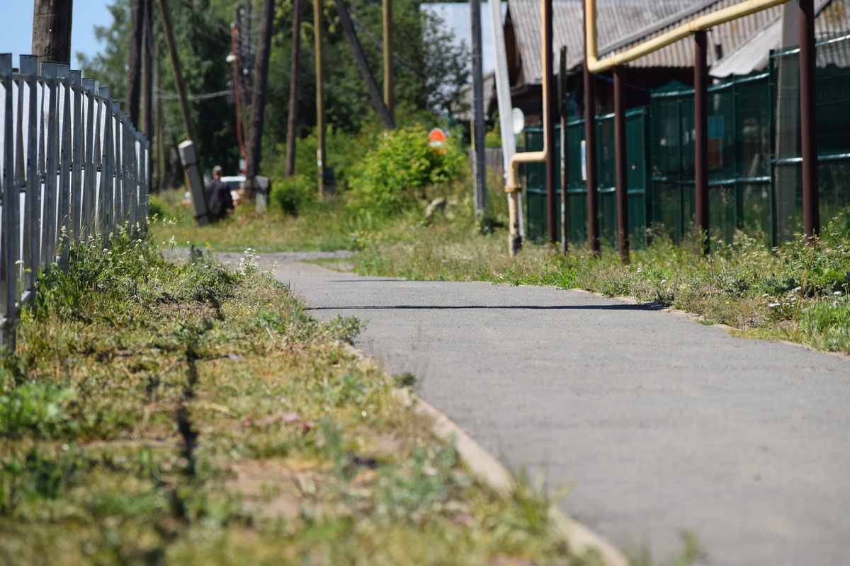Ремонт тротуара в Никольском в 2019 году