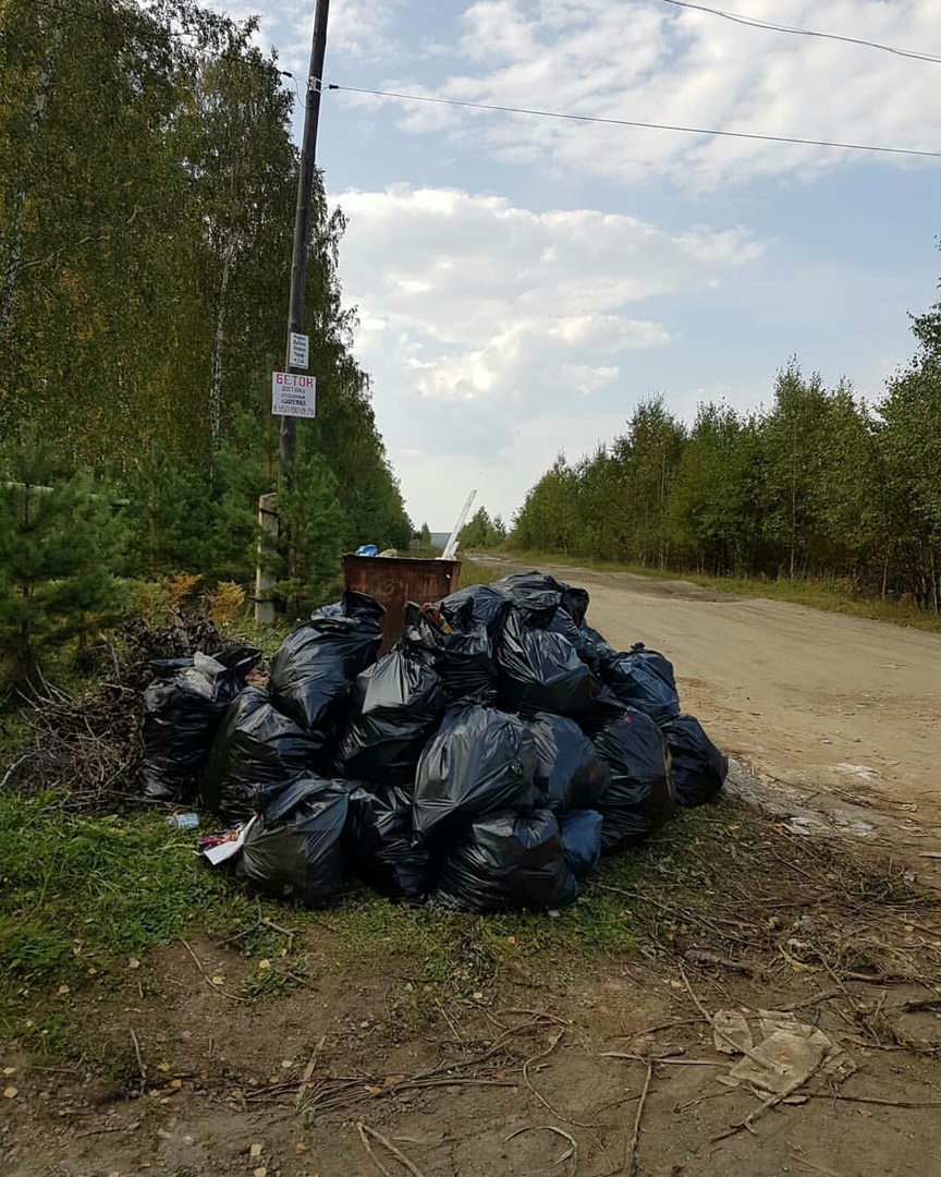 Ликвидация несанкционированных свалок в поселке Двуреченск в 2018 году