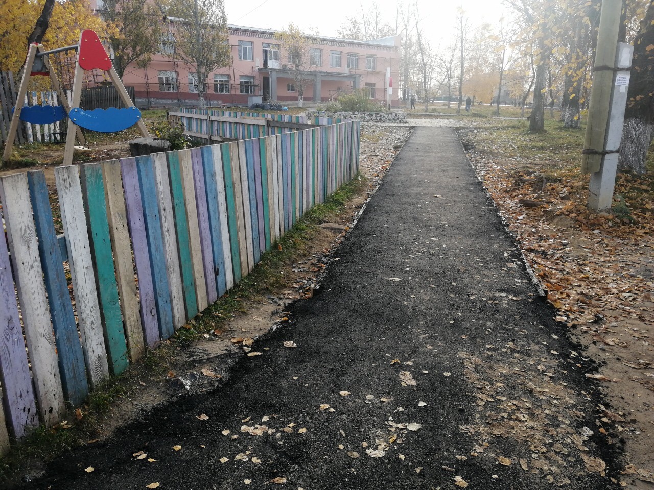 Ремонт тротуаров в Октябрьском
